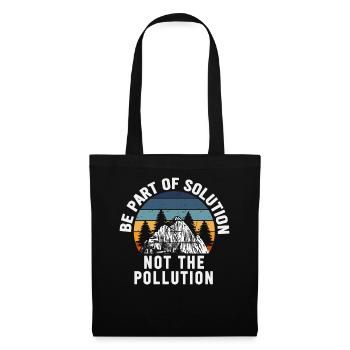 No Littering Anti Littering Earth Day - Tote Bag - black - Front