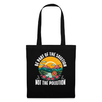 No Littering Anti Littering Earth Day - Tote Bag - black - Front