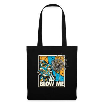 Pissenlit - Cadeau amusant pour les amoureux de la nature - Sac en tissu - noir - Devant