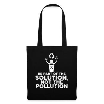 No Littering Anti Littering Earth Day - Tote Bag - black - Front