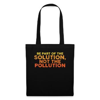No Littering Anti Littering Earth Day - Tote Bag - black - Front
