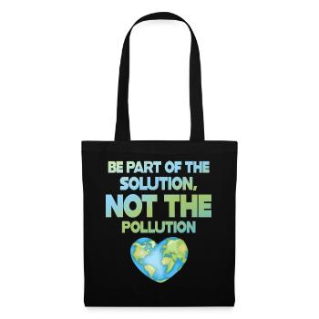 No Littering Anti Littering Earth Day - Tote Bag - black - Front