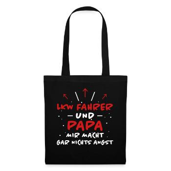 LKW Fahrer Spruch Job Lustiges LKW Fahrer Geschenk - Stoffbeutel - Schwarz - Vorne