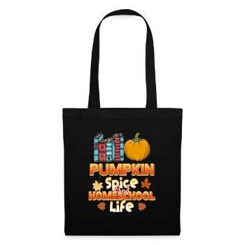 Épices à la citrouille et vie à la maison - Sac en tissu - noir - Devant