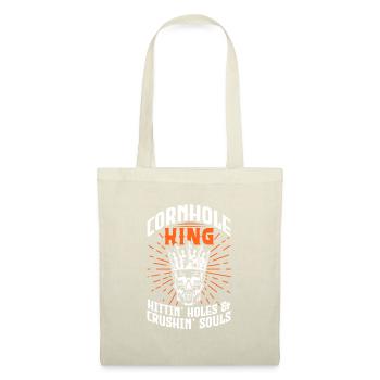Cornhole Beanbag Sackloch Geschenk - Stoffbeutel - Natur - Vorne