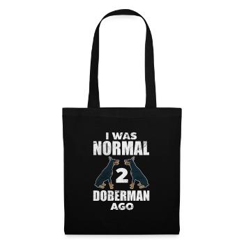 Doberman - Sac en tissu - noir - Devant