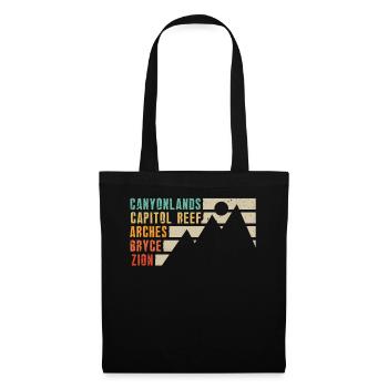 Explore Utah National Parks Mountains - Tote Bag - black - Front