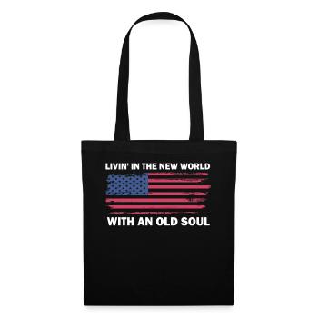 Livin dans le Nouveau Monde Vieille Âme - Sac en tissu - noir - Devant