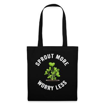Jardinier Urbain Hommes Femmes Microgreens - Sac en tissu - noir - Devant