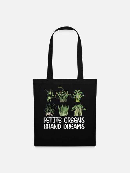 Urban Gardener Männer Frauen Microgreens - Stoffbeutel - Schwarz