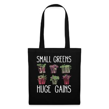 Urban Gardener Männer Frauen Microgreens - Stoffbeutel - Schwarz - Vorne