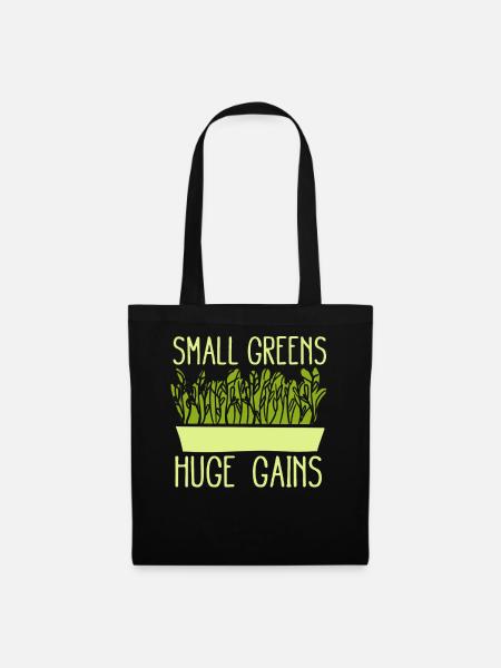 Urban Gardener Männer Frauen Microgreens - Stoffbeutel - Schwarz