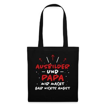 Ausbilder Spruch Beruf Lustiges Ausbilder Geschenk - Stoffbeutel - Schwarz - Vorne