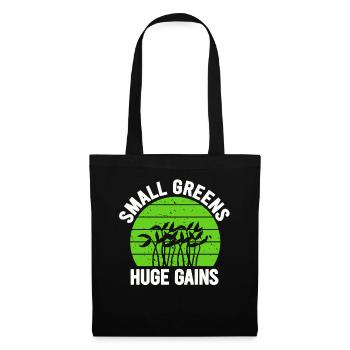 Urban Gardener Männer Frauen Microgreens - Stoffbeutel - Schwarz - Vorne