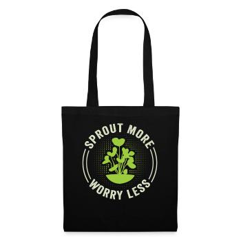 Jardinier Urbain Hommes Femmes Microgreens - Sac en tissu - noir - Devant