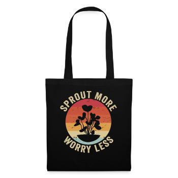 Jardinier Urbain Hommes Femmes Microgreens - Sac en tissu - noir - Devant