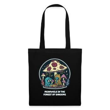 Meanwhile in the magical forest of mushrooms - Tote Bag - black - Front