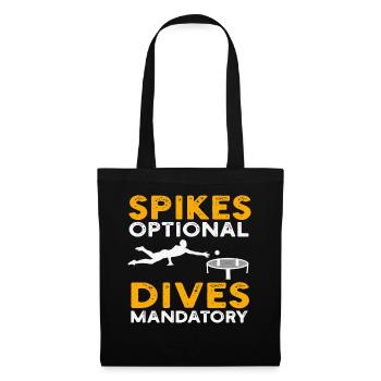 Jeu de plage Spike Ball Roundnet - Sac en tissu - noir - Devant