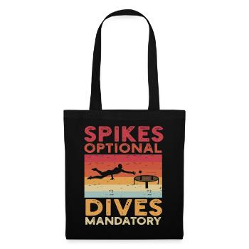 Jeu de plage Spike Ball Roundnet - Sac en tissu - noir - Devant