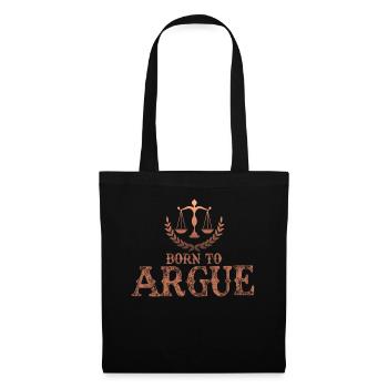 Born To Argue Judge Advocate Attorney - Tote Bag - black - Front