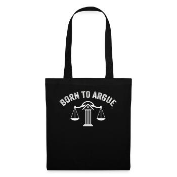 Born To Argue Judge Advocate Attorney - Tote Bag - black - Front