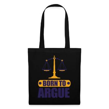 Born To Argue Judge Advocate Attorney - Tote Bag - black - Front