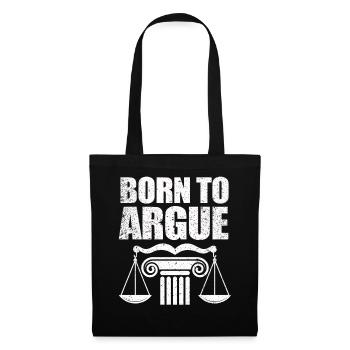 Born To Argue Judge Advocate Attorney - Tote Bag - black - Front