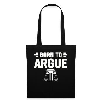 Born To Argue Judge Advocate Attorney - Tote Bag - black - Front