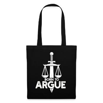 Born To Argue Judge Advocate Attorney - Tote Bag - black - Front