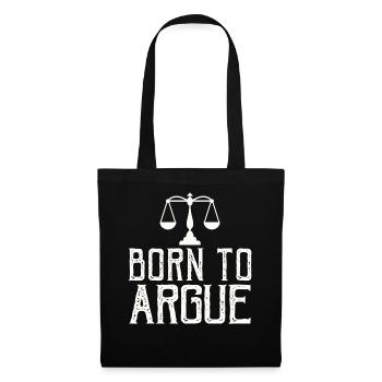 Born To Argue Judge Advocate Attorney - Tote Bag - black - Front