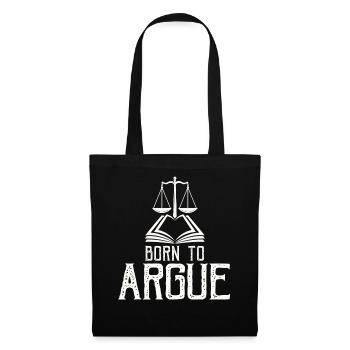 Born To Argue Judge Advocate Attorney - Tote Bag - black - Front