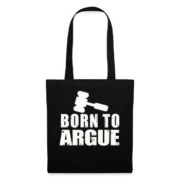 Born To Argue Judge Advocate Attorney - Tote Bag - black - Front