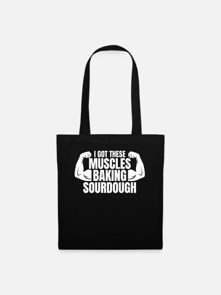 Bäcker Bäckerein Backwaren Backen Geschenk - Stoffbeutel - Schwarz