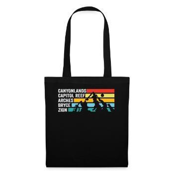 Explore Utah National Parks Mountains - Tote Bag - black - Front