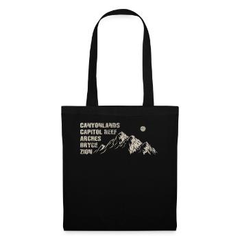 Explore Utah National Parks Mountains - Tote Bag - black - Front