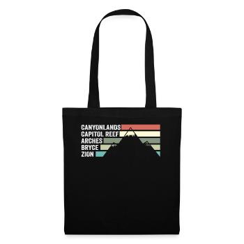 Explore Utah National Parks Mountains - Tote Bag - black - Front
