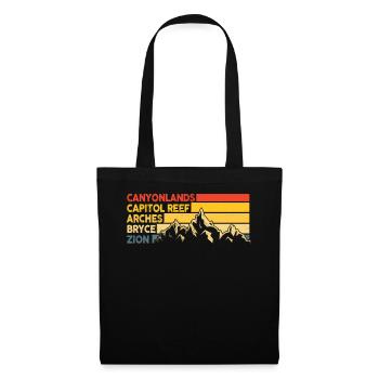 Explore Utah National Parks Mountains - Tote Bag - black - Front