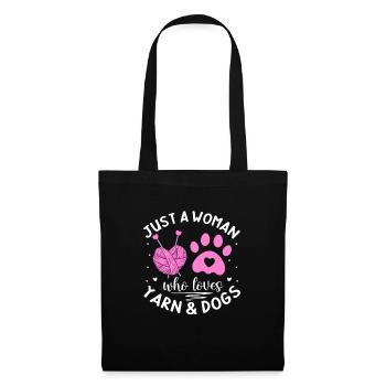 Crochet Knitting Sewing Seamstress Gift - Tote Bag - black - Front