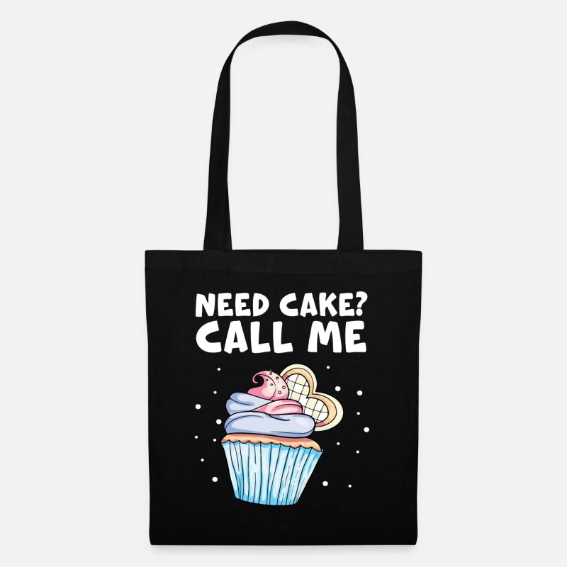 Cupcake Muffin Backen Geschenk - Stoffbeutel - Schwarz