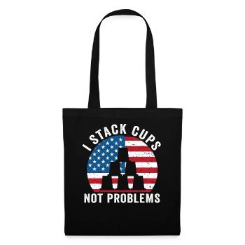 Sport Stacking Stacks Stacked Speed Cup - Tote Bag - black - Front