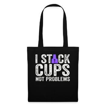 Sport Stacking Stacks Stacked Speed Cup - Tote Bag - black - Front