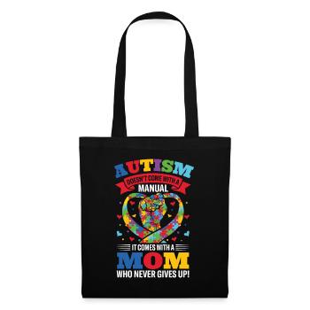 Autisme maman sensibilisation jour cadeau autiste - Sac en tissu - noir - Devant