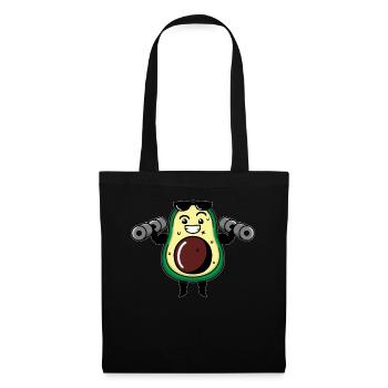 Avocat Guacamole Vegan Cadeau - Sac en tissu - noir - Devant