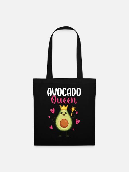 Avocado - Stoffbeutel - Schwarz
