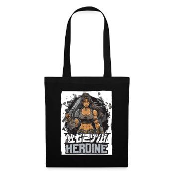 Muscular female heroine and swordswoman - Tote Bag - black - Front