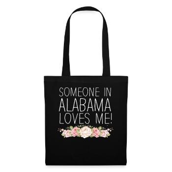 Quelqu’un en Alabama m’aime - Sac en tissu - noir - Devant