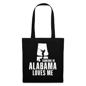 Quelqu’un en Alabama m’aime - Sac en tissu - noir - Devant