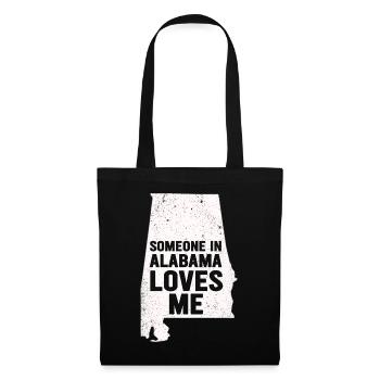 Quelqu’un en Alabama m’aime - Sac en tissu - noir - Devant