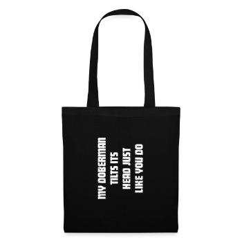 Doberman Dog Dogs Pet Gift - Tote Bag - black - Front