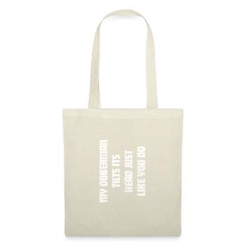 Doberman - Sac en tissu - nature - Devant